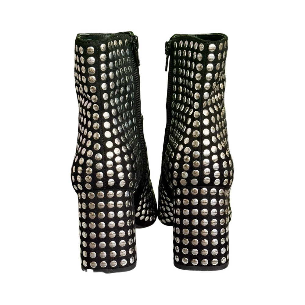 INC International Concepts Anila Studded Booties, Black/Silver Size 6.5 LIKE NEW - Picture 6 of 11